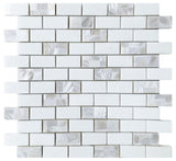 Tahitian Pearl - Thassos Marble with White Pearl