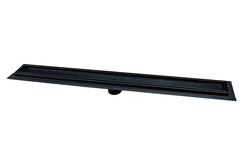 SereneDrains Linear Shower Drain Tile Insert Matte Black 16