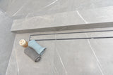 SereneDrains Linear Shower Drain Offset Outlet Tile Insert - Brushed 30