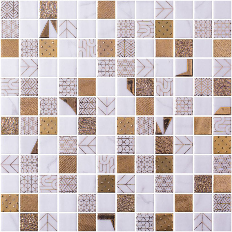 Ancient Egyptian - Mosaic Tile with 24k Gold
