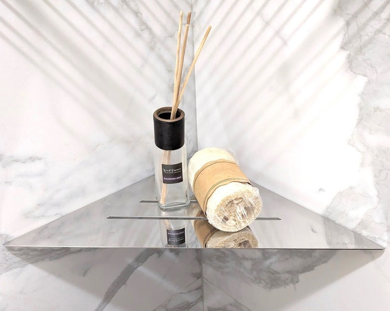 SereneDrains Triangle Shelf Stainless Steel - Polished 12