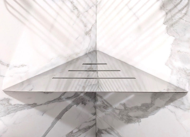 SereneDrains Triangle Shelf Stainless Steel - Polished 12