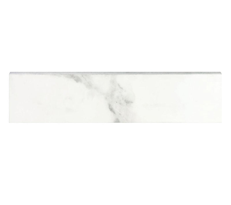 Porcelain Trims Blanc White Matte Bullnose 3 x 12