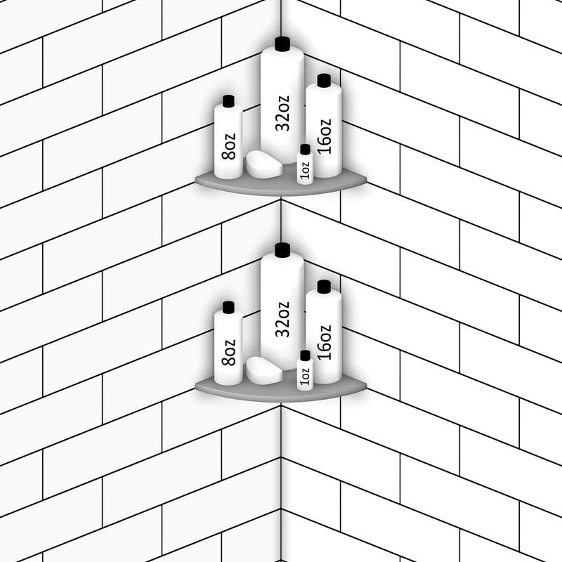 Boundless Shelving Solutions 9 inch Corner Shelf Super White