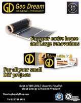 Geo Dream 1 Step Heating Film Mat Kit 15 sq ft 120V