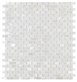 Pure Pearl - White Pearl Mosaic in Linear Pattern