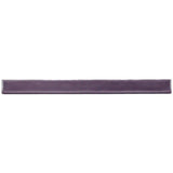 Glossy bordeaux ceramic bullnose trim tile with handcrafted Spanish detailing