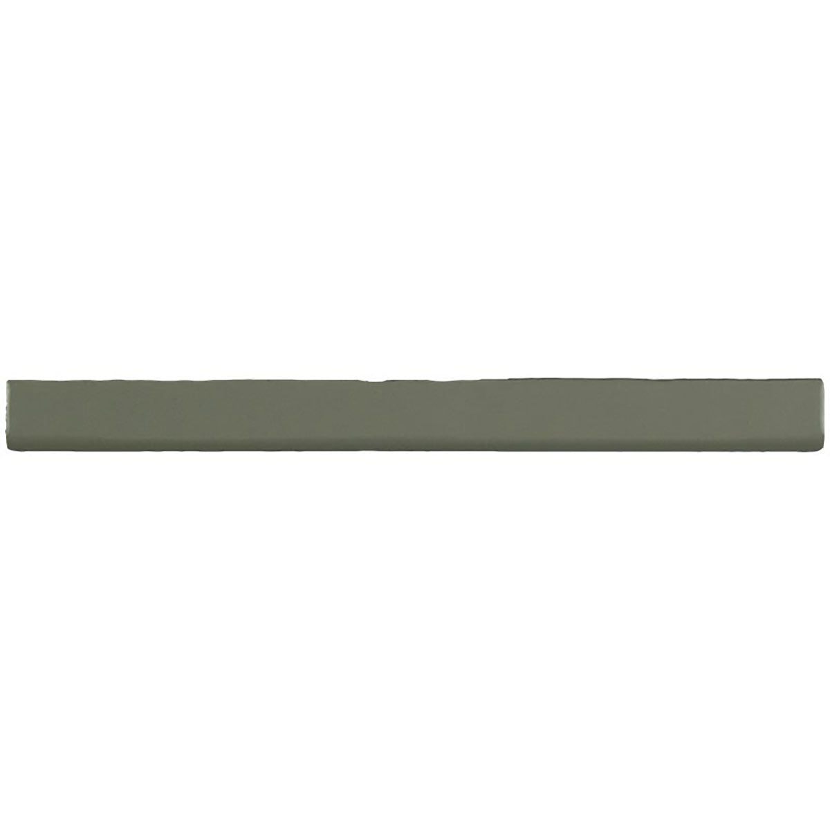 Glossy caramel ceramic bullnose trim tile with handcrafted Spanish artisan detailing