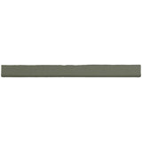 Glossy caramel ceramic bullnose trim tile with handcrafted Spanish artisan detailing