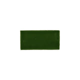 Glossy green turtle ceramic subway tile with handcrafted Spanish artisan texture