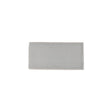 Glossy grey ceramic subway tile with handcrafted Spanish artisan detailing