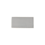 Glossy grey ceramic subway tile with handcrafted Spanish artisan detailing