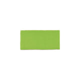 Glossy happy green ceramic subway tile with handcrafted Spanish artisan texture