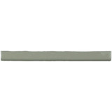 Kaleidoscope Ivory 1x12 handmade glossy ceramic bullnose tile