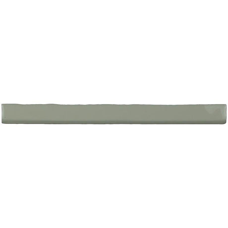 Kaleidoscope Ivory 1x12 handmade glossy ceramic bullnose tile