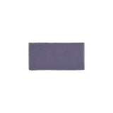 Glossy lavender ceramic subway tile with handcrafted Spanish artisan detailing