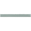 Glossy light blue ceramic subway tile with handcrafted Spanish artisan detailing