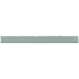 Glossy light blue ceramic subway tile with handcrafted Spanish artisan detailing