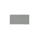 Glossy light blue ceramic subway tile with handcrafted Spanish artisan detailing