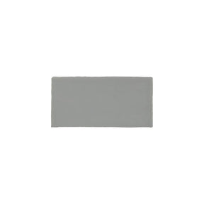 Glossy light blue ceramic subway tile with handcrafted Spanish artisan detailing