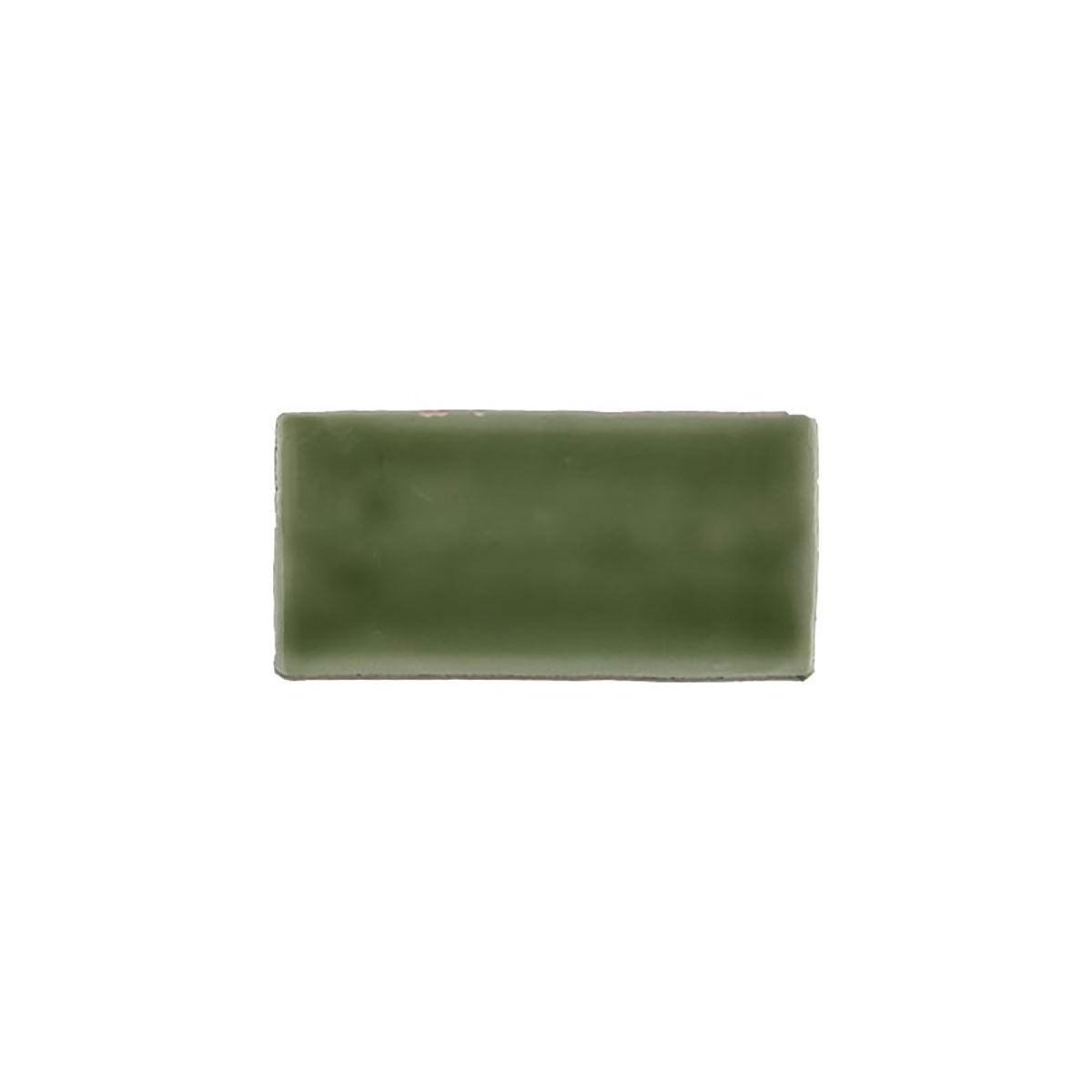 Kaleidoscope Handmade Ceramic Tile 3x6 - Olive Green