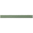 Glossy pistachio ceramic bullnose trim tile with handcrafted Spanish artisan detailing