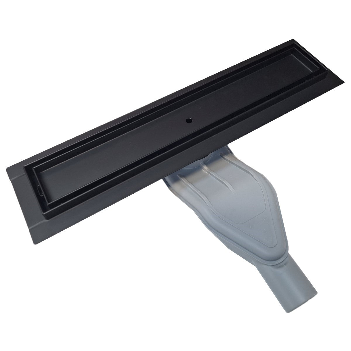 SereneDrains Wow Drain TM Side Discharge Outlet with Tile In Linear Shower Drain Horizontal Low Profile