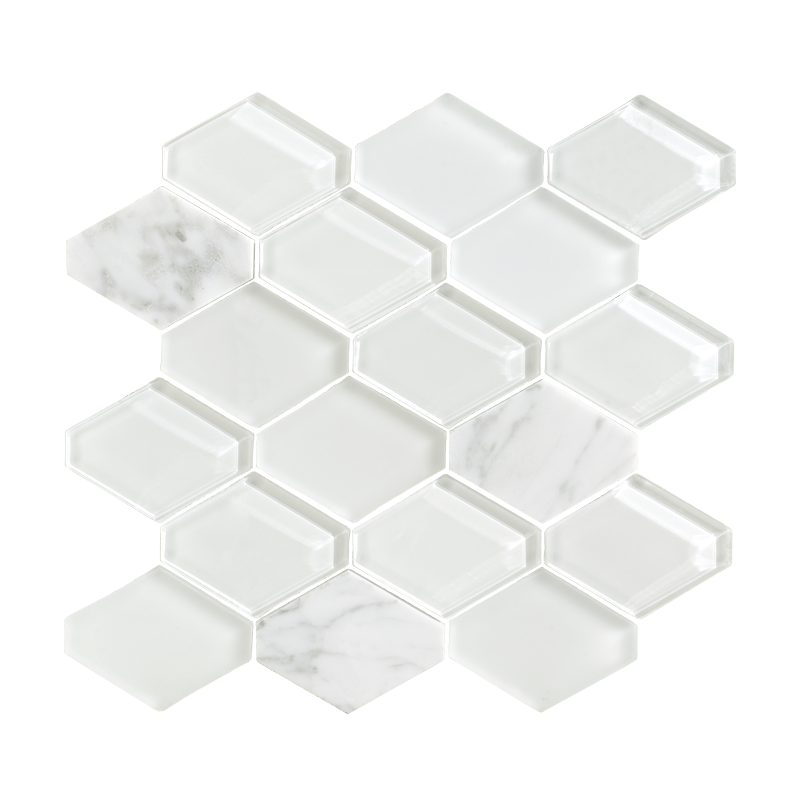 Glass and Stone Hexagon Mosaics Cloud