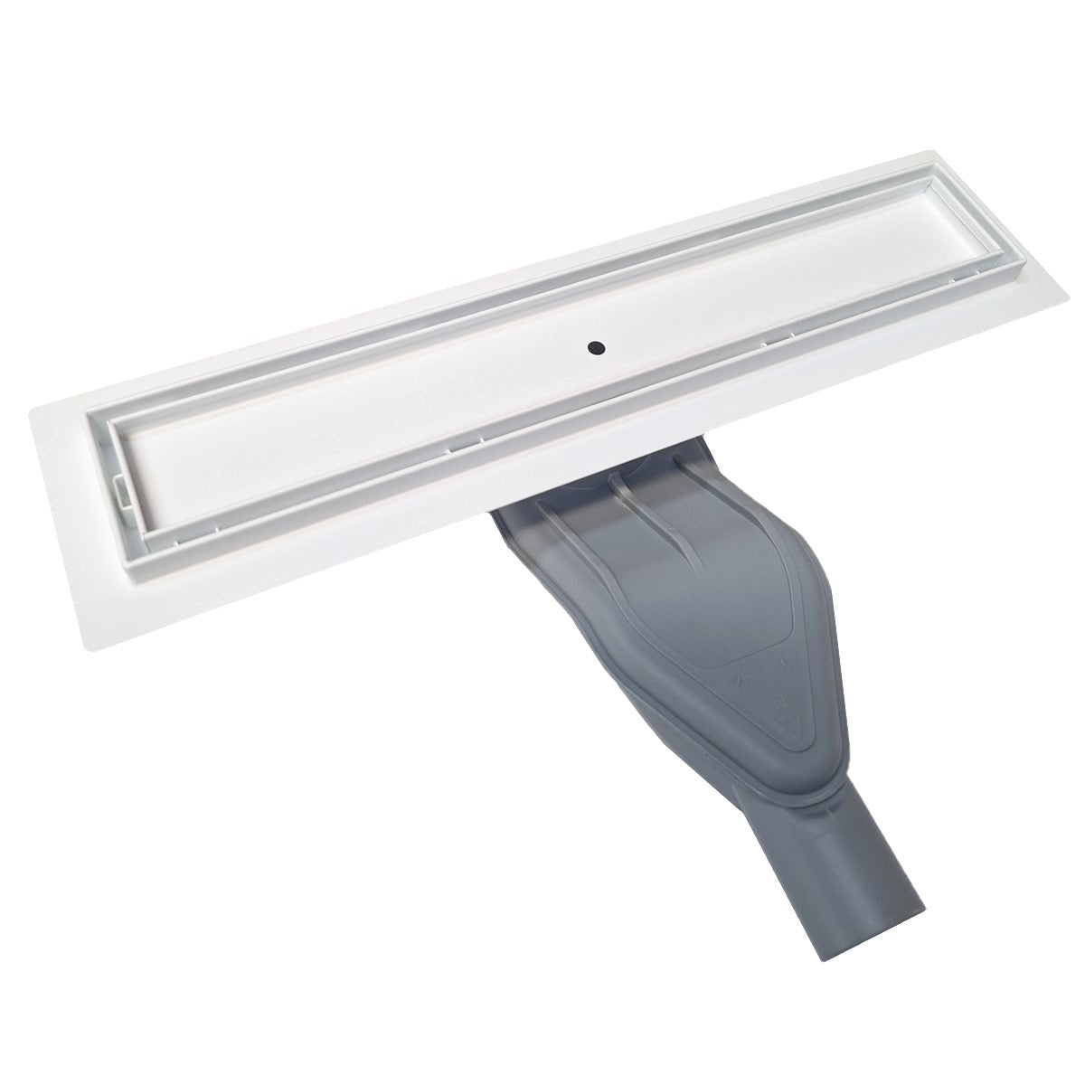 SereneDrains Wow Drain TM Side Discharge Outlet with Tile In Linear Shower Drain Horizontal Low Profile