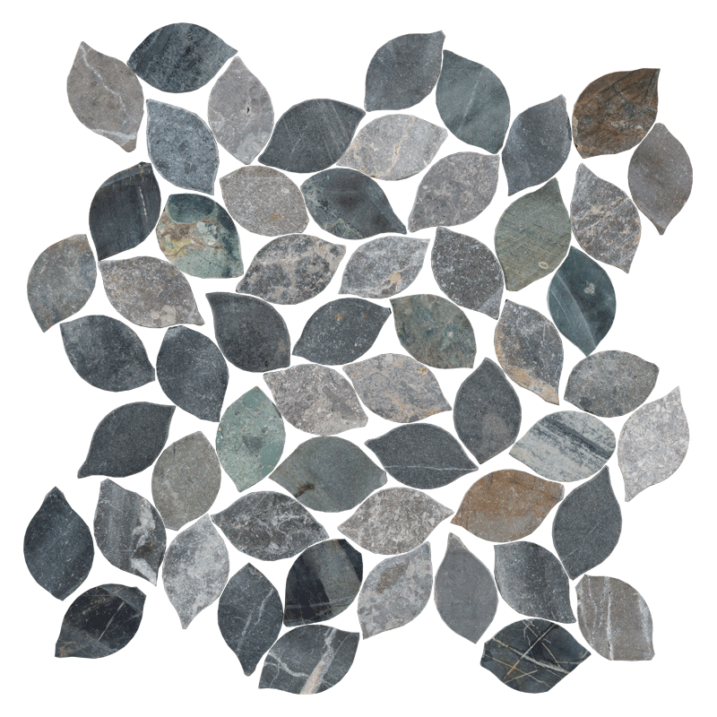 Pebbles Series Leaves Series - Blue Atlas