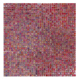 Mosaic Glass Tile Squares - Burgundy