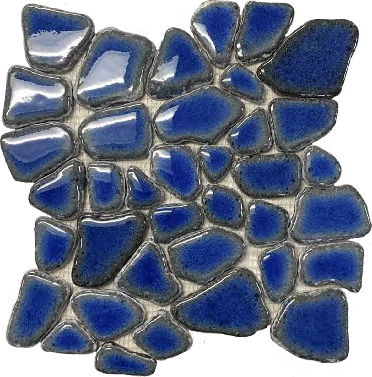 Pele Glazed Pebbles Series - Royal Ocean