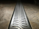 Quartz Linear Shower Drain Brushed Stainless - Flag 55