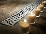 Quartz Linear Shower Drain Brushed Stainless - Flag 55