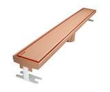 Quartz Linear Shower Drain Solid - Rose Gold