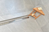 SereneDrains Linear Shower Drain Broken Lane - Polished 16