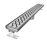 Quartz Linear Shower Drain Brushed Stainless - Hawaii 32