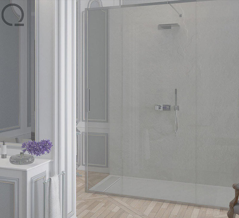 Quare Design Shower Wall Panels- Slate Texture Black