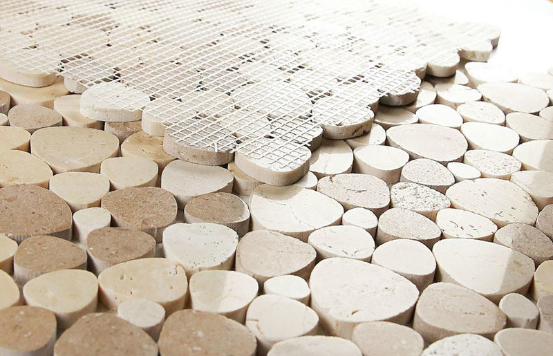 Mosaics Marble Pebble look - Brown