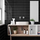 Ceramic Level Tiles Series - Graphite Glossy 4 x 16