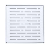 SereneDrains Square Shower Drain Broken Lane Matte White 6