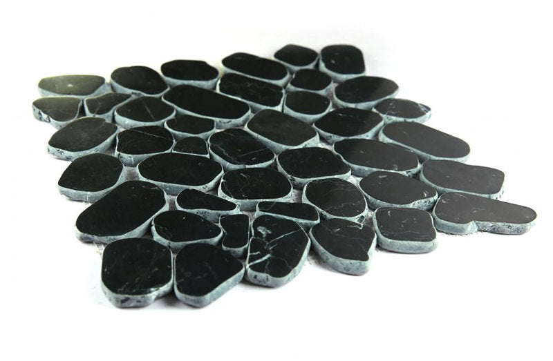 Mosaics Pebble Marble - Black