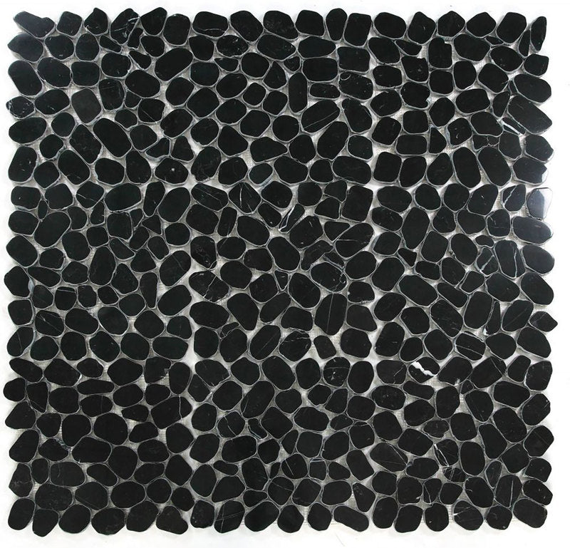 Mosaics Pebble Marble - Black