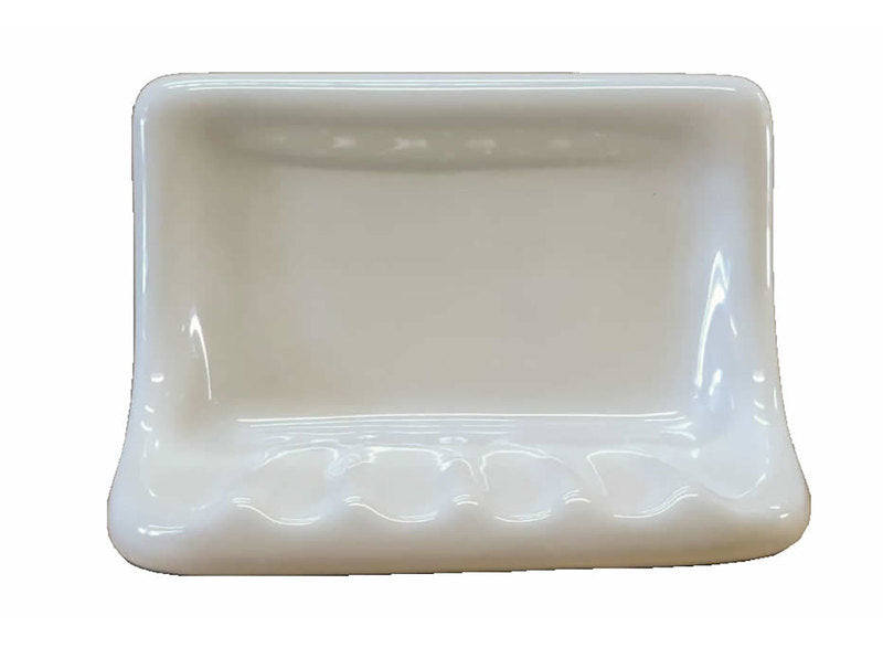 Porcelain Soap Dish - Biscuit Glossy