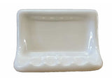 Porcelain Soap Dish - Biscuit Glossy