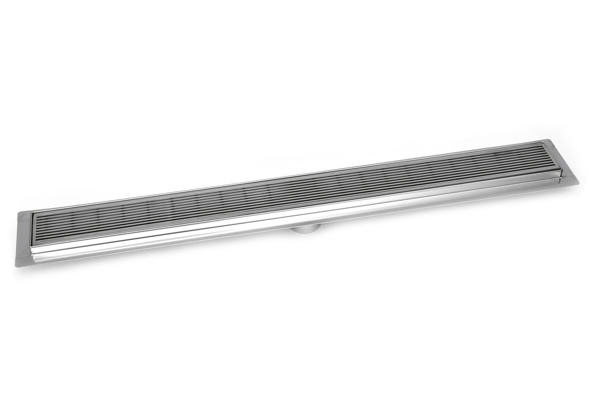 SereneDrains Linear Shower Drain Linear Wedge - Polished 35
