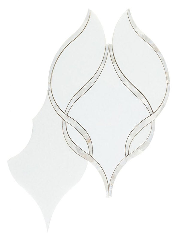 Tahitian Pearl - Thassos Marble in Large Pearl