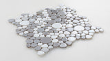Mosaic Porcelain Tile Mancala Pebble Series - Evening Twilight