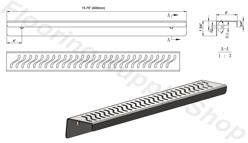 ShowerShelf Stainless Steel - Flag