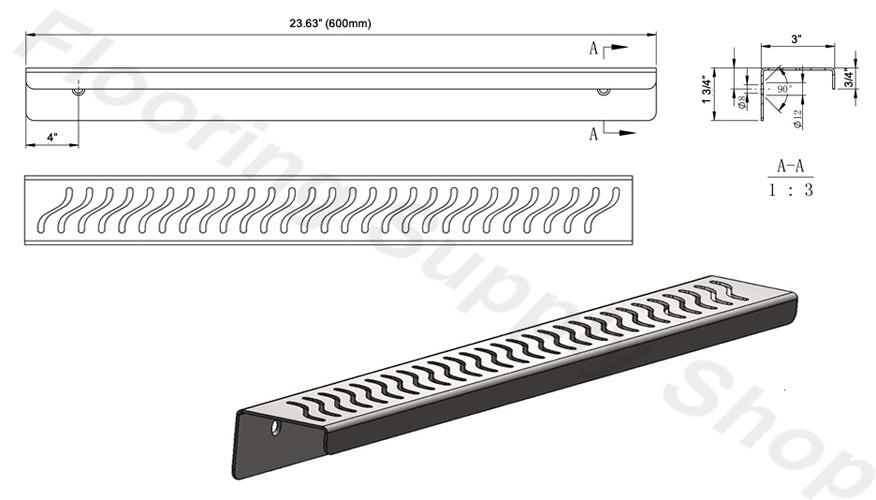 ShowerShelf Stainless Steel - Flag